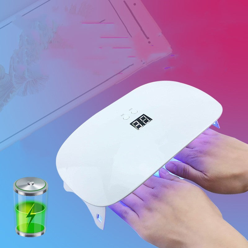 Machine de traitement de la lampe à ongles portable rechargeable 24W