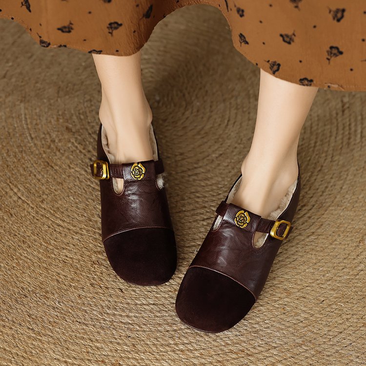 Camellia Vintage pour femme Mary Janes