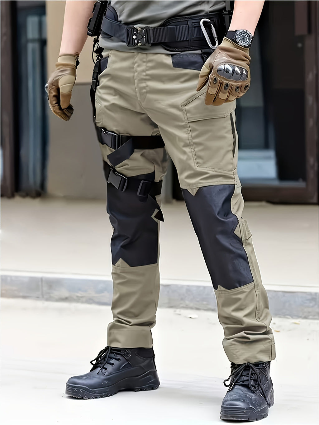 Hommes Entraînement de combat extérieur Pantalons de fret avec plusieurs poches