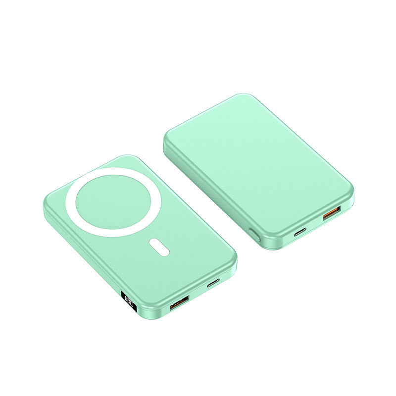 Petite banque de puissance portable Absorption magnétique sans fil Charge rapide