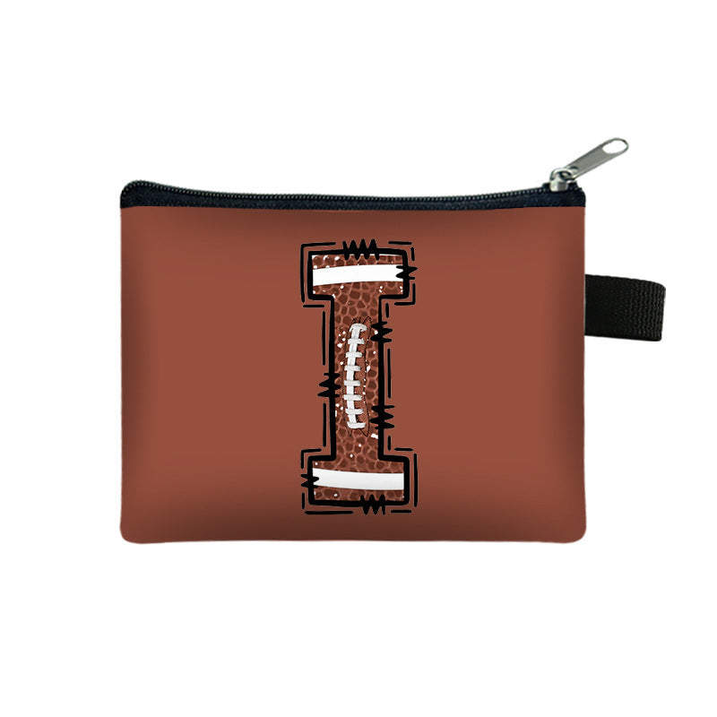 Creative Baseball Themed Lettre Coin Purse
