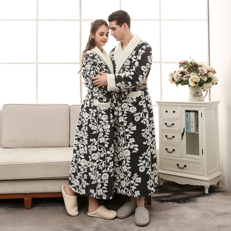 Jaquard Double couche Épaisseur de chemise de nuit en flanelle