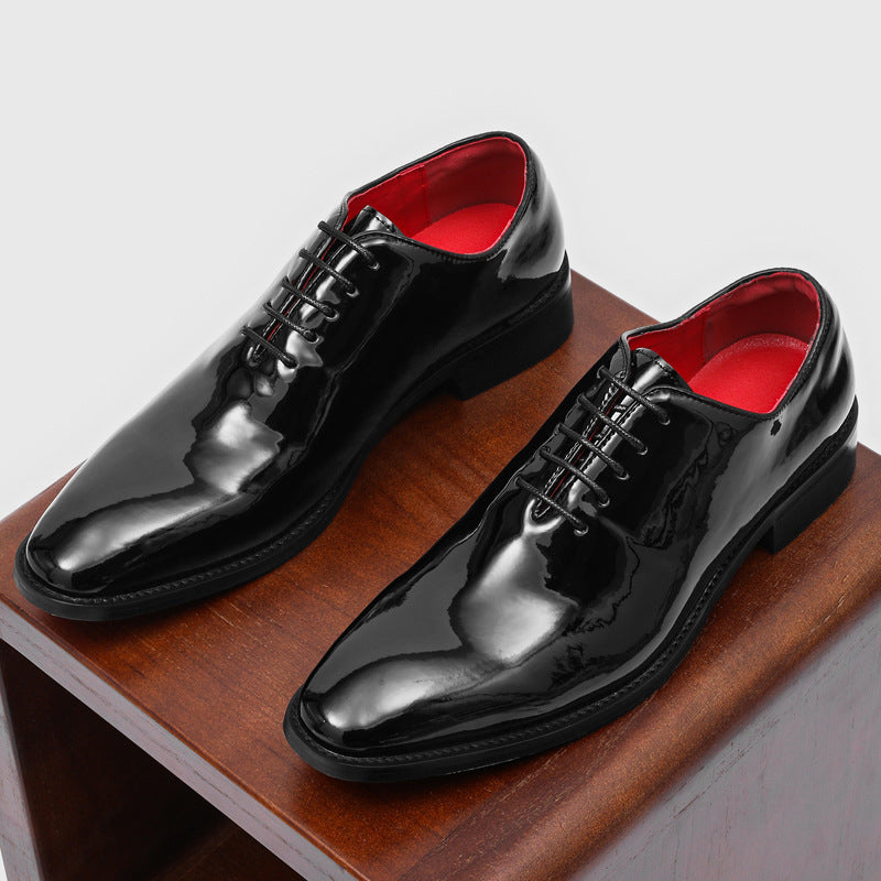 Casual Commuter Formal Red-soled Glossy British-style Business Shoes