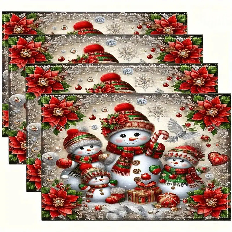 Fête de Noël Placemat Ustensiles de cuisine ménager