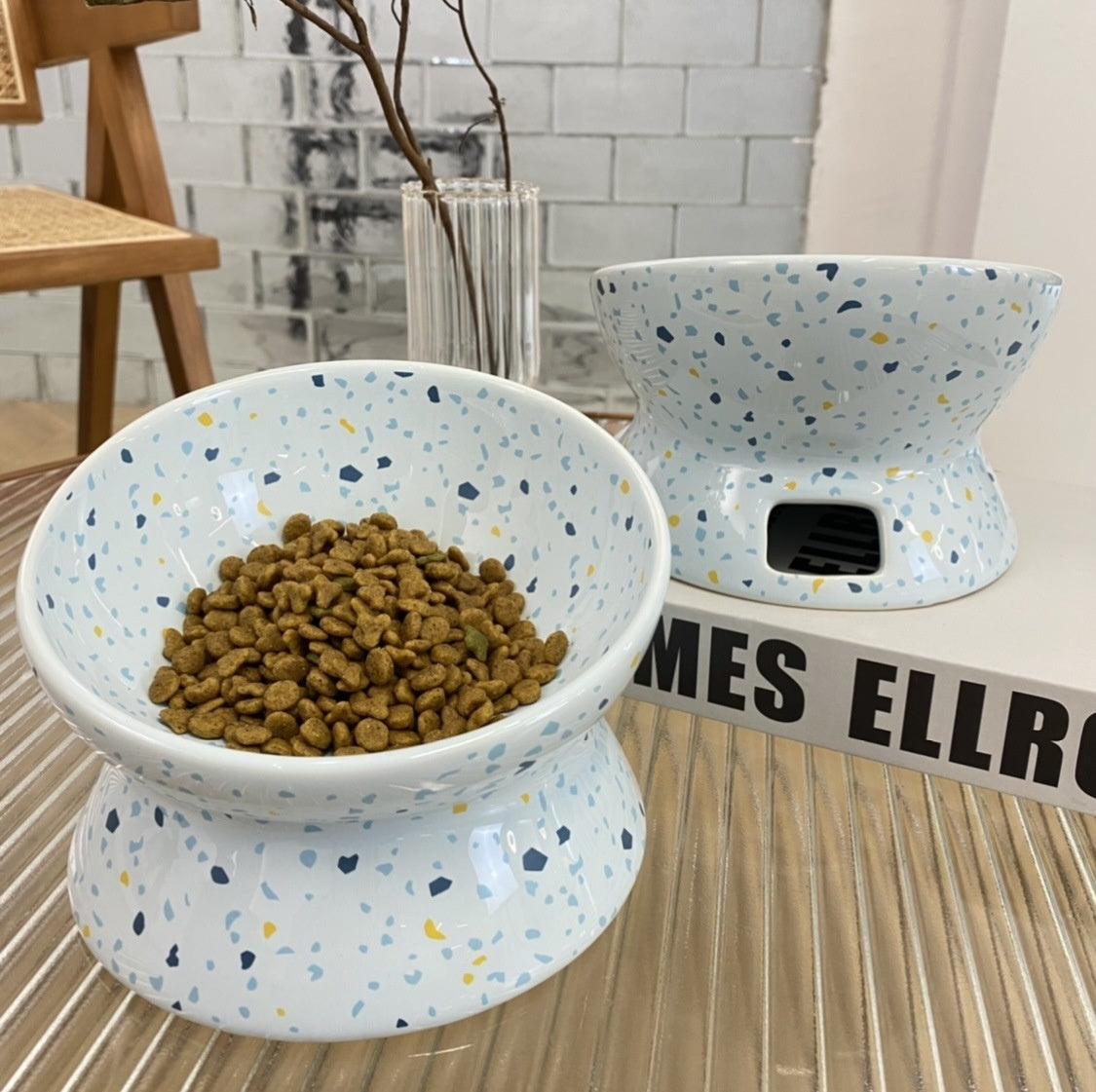 Céramique Chat Bowl Dog Food Dish