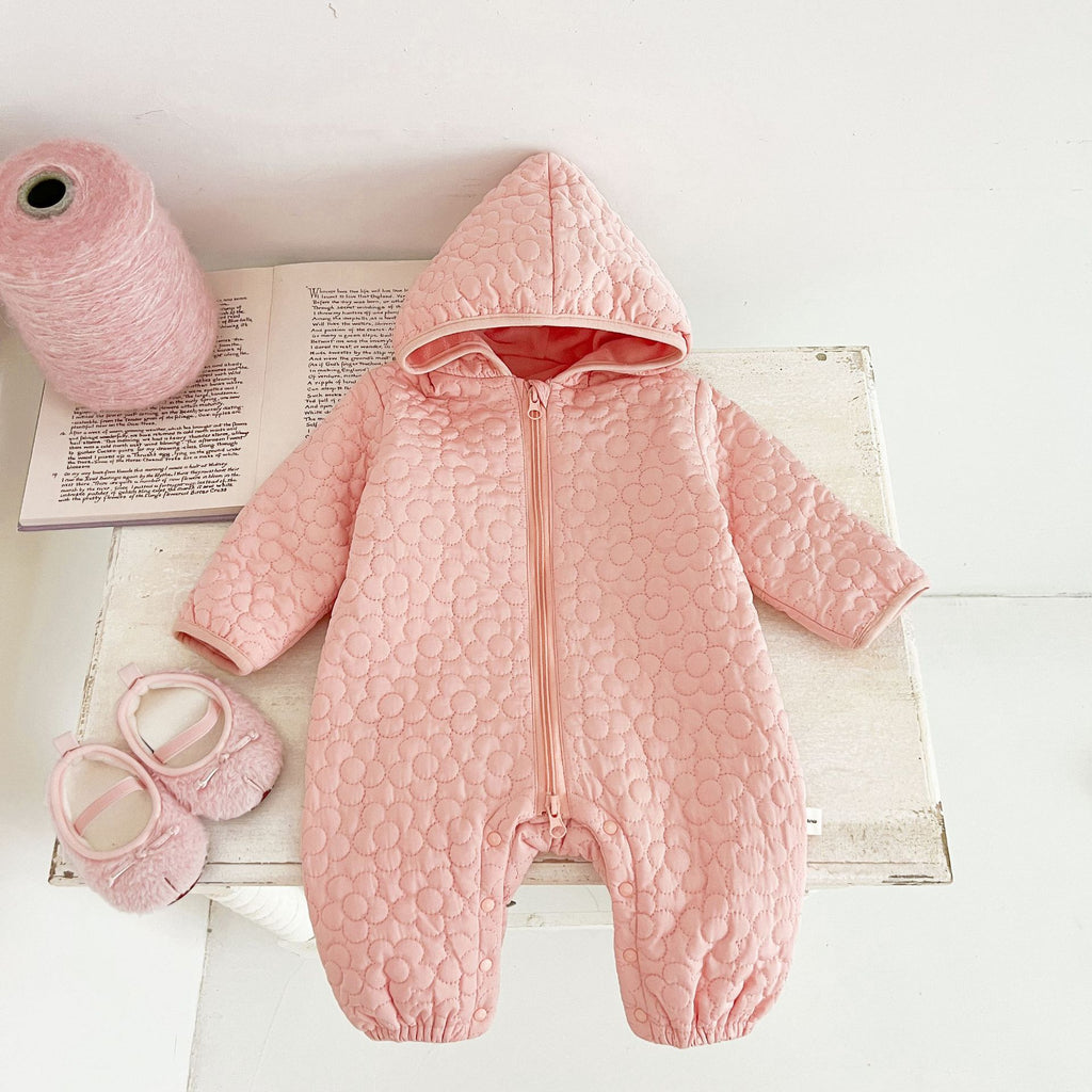 Bébé Automne et d'hiver Rompers chaud mâle et femelle bébé matelassé port extérieur