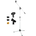 5 Core Tripod Mic Stand Plancher réglable 18 à 72 pouces Support de bras robuste Microphone
