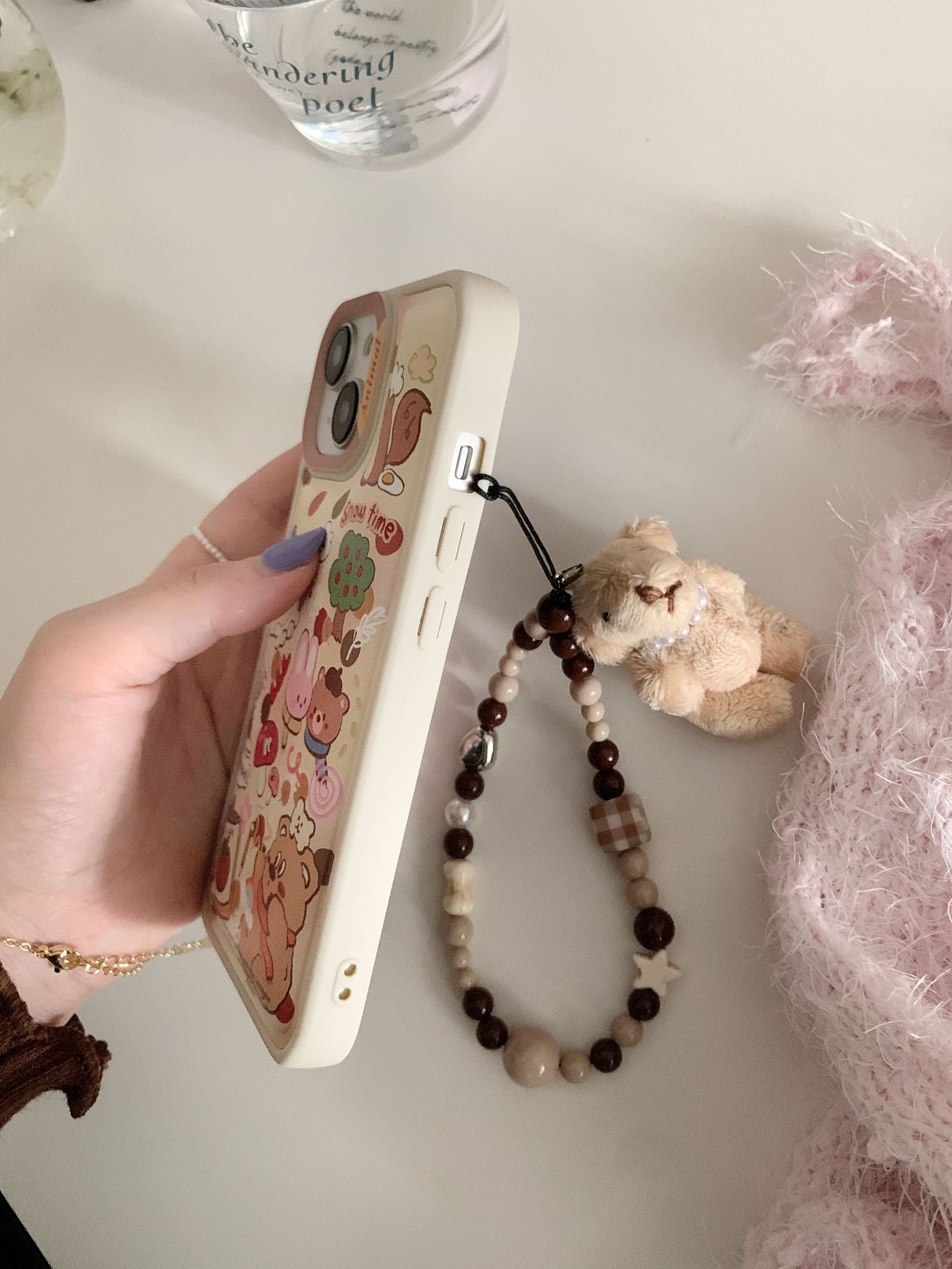 Mignon plein écran Graffiti Rabbit Phone Case