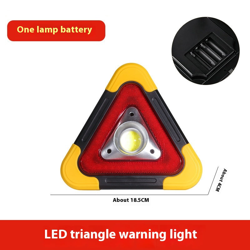 Carte d'avertissement de voiture Tripod avec lampe d'éclairage LED