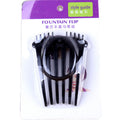 Peigne à cheveux retro fluffy avec bande de caoutchouc Ponytail
