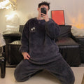 Pyjama d'hiver en peluche pour hommes