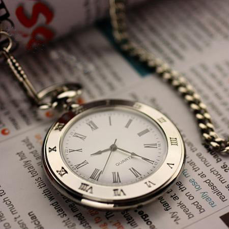 Montre de poche en argent rétro personnalisée