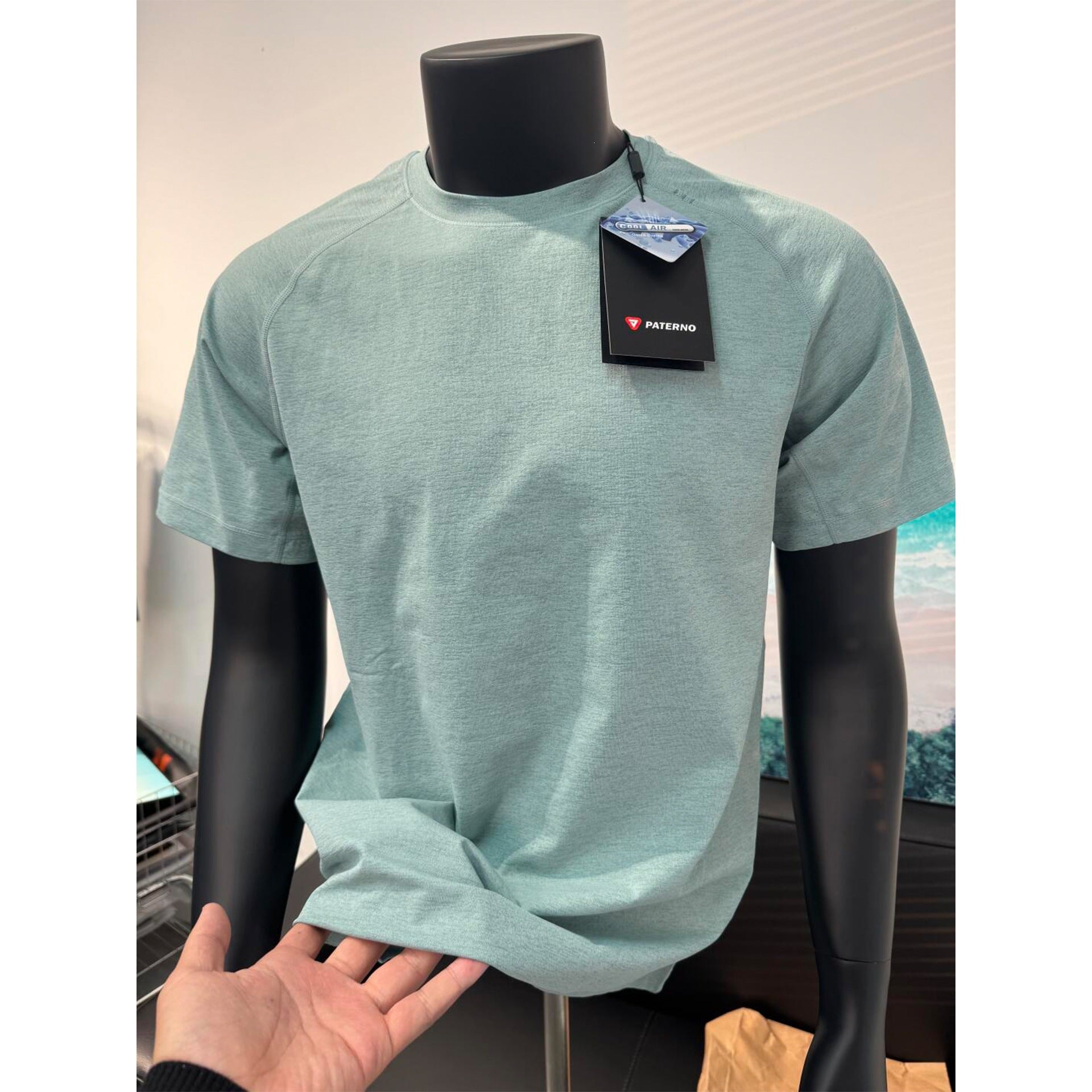 Ice Silk Stretch Fitness T-shirt à manches courtes en gros