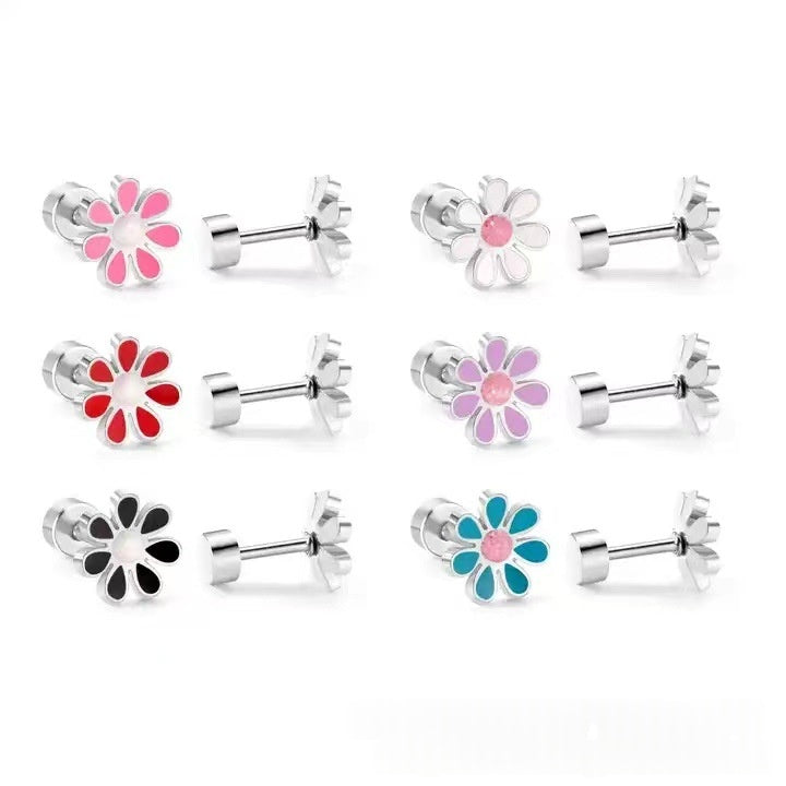 Boucles d'oreilles en acier inoxydable de style européen et américain