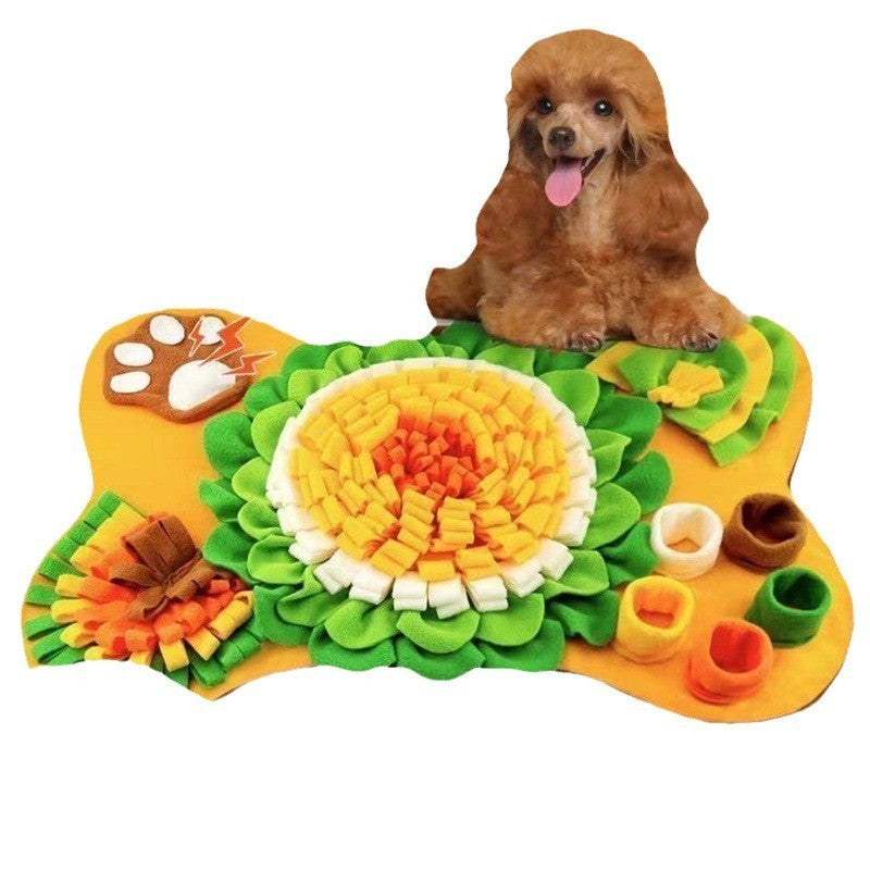 Puzzle de chien tapis de nourriture d'entraînement tapis de nourriture pour animaux de compagnie