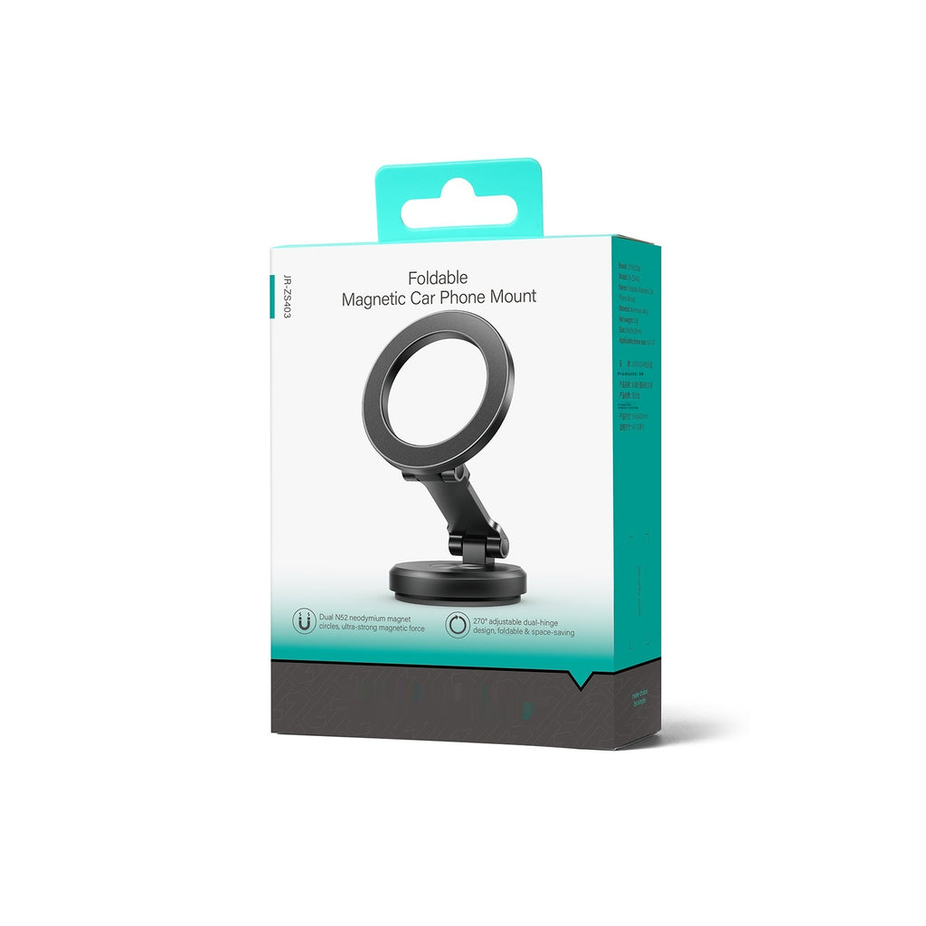 Support magnétique de téléphone de voiture pliant Navigation de voiture Alliage d'aluminium Tableau de bord