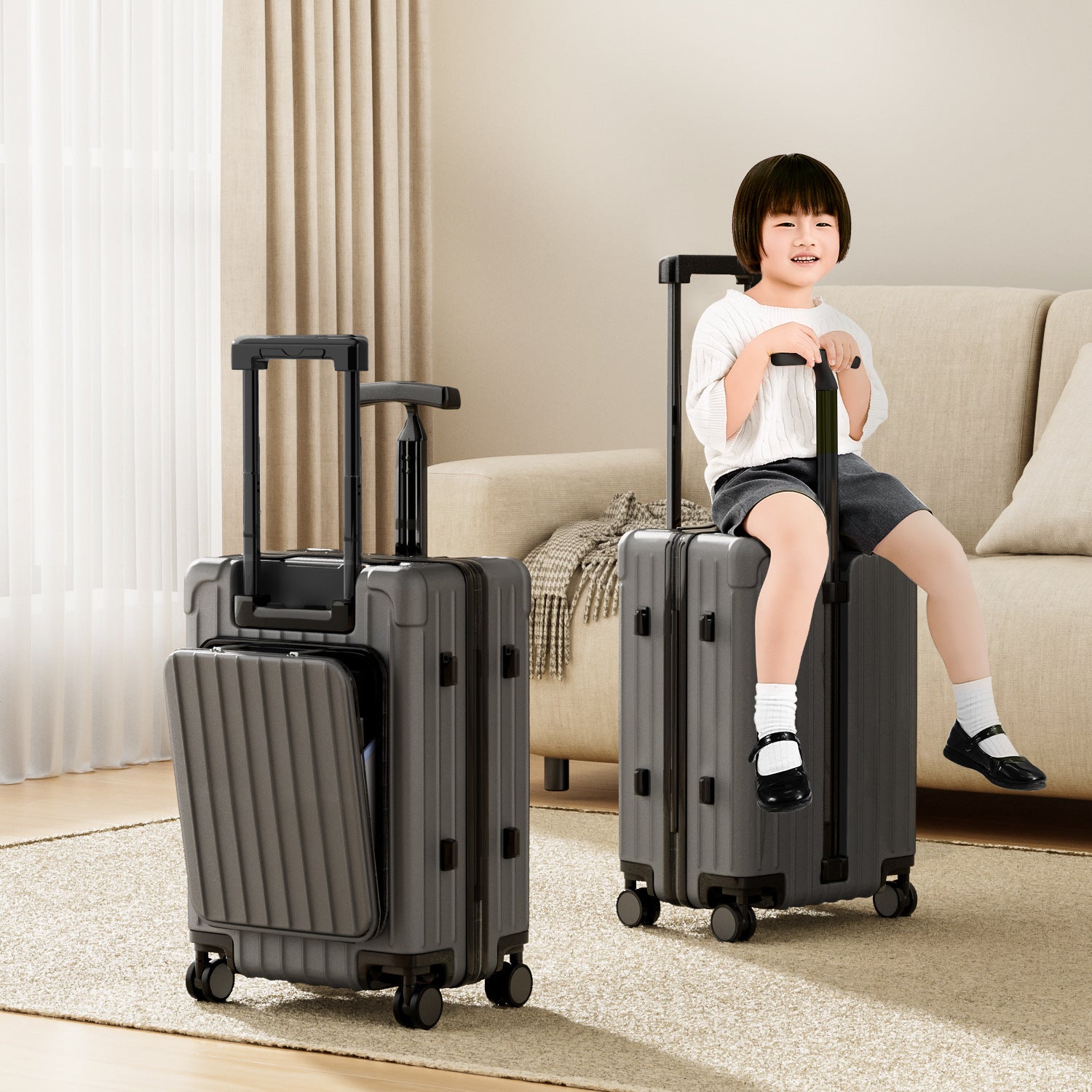 Housse à bagages design 20 pouces Double Pull Rod