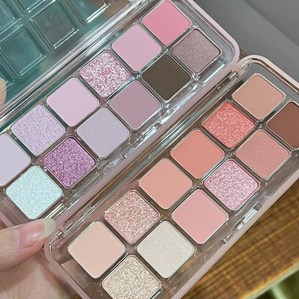 Accueil Créatif Polyvalent 12 Couleurs Eye Shadow Plate
