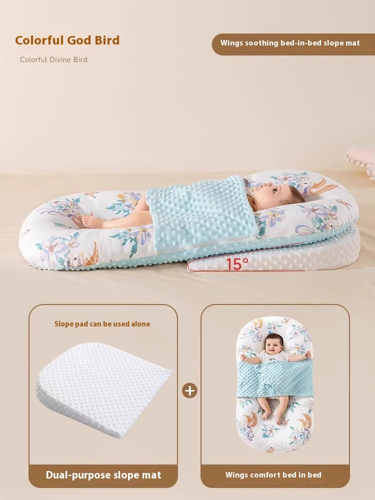 Minimally imprimé bébé apaisant et lit anti-stupéfiant