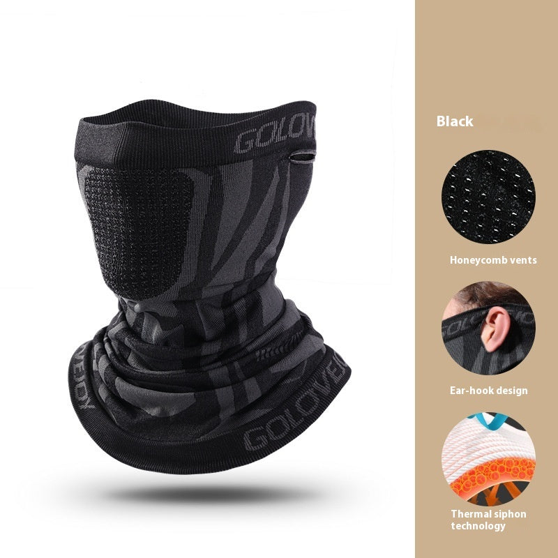 Masque de ski Oreille suspendu soins visage écharpe coupe-vent tête thermique