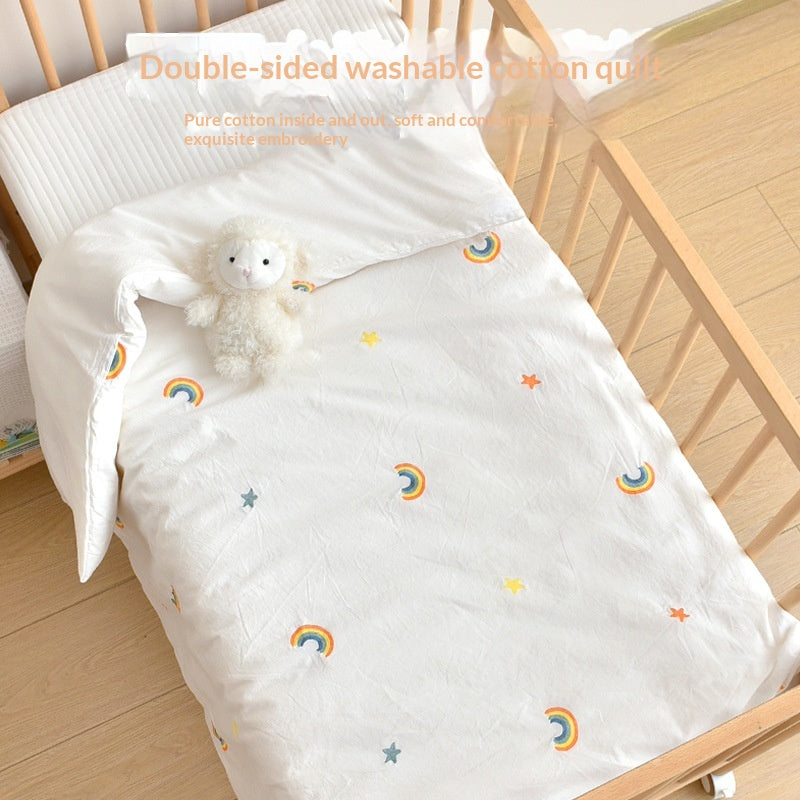 Couette double face en coton pur nouveau-né