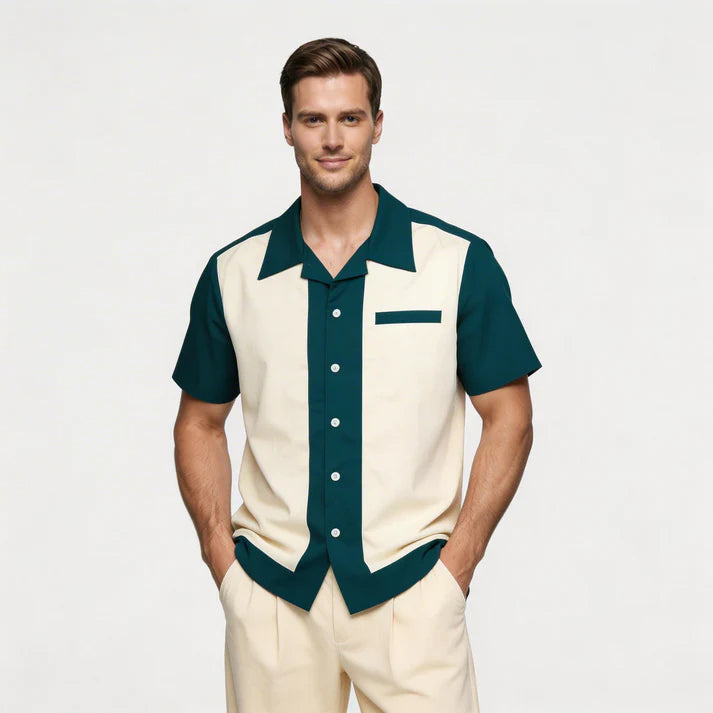 Homme Mode Casual British Design Été Chemise à manches courtes
