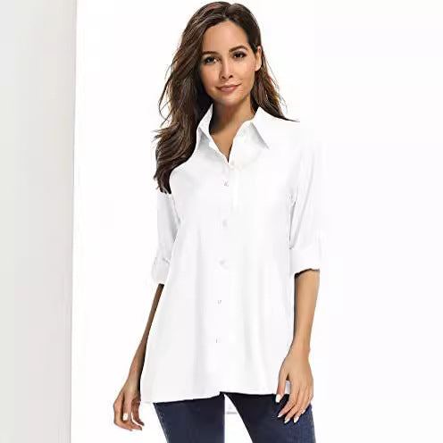 Chemise à manches longues de protection contre le soleil pour femmes Pêche à l'extérieur Pêche rapide Chemise de randonnée