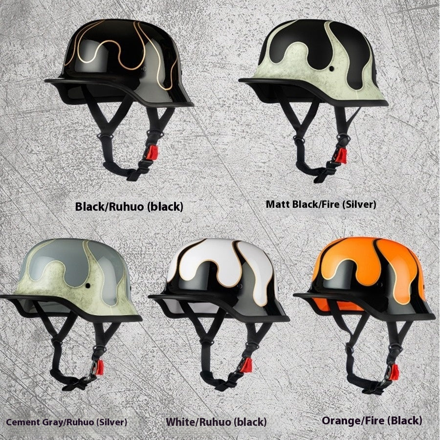 Casque de moto rétro allemand 3C