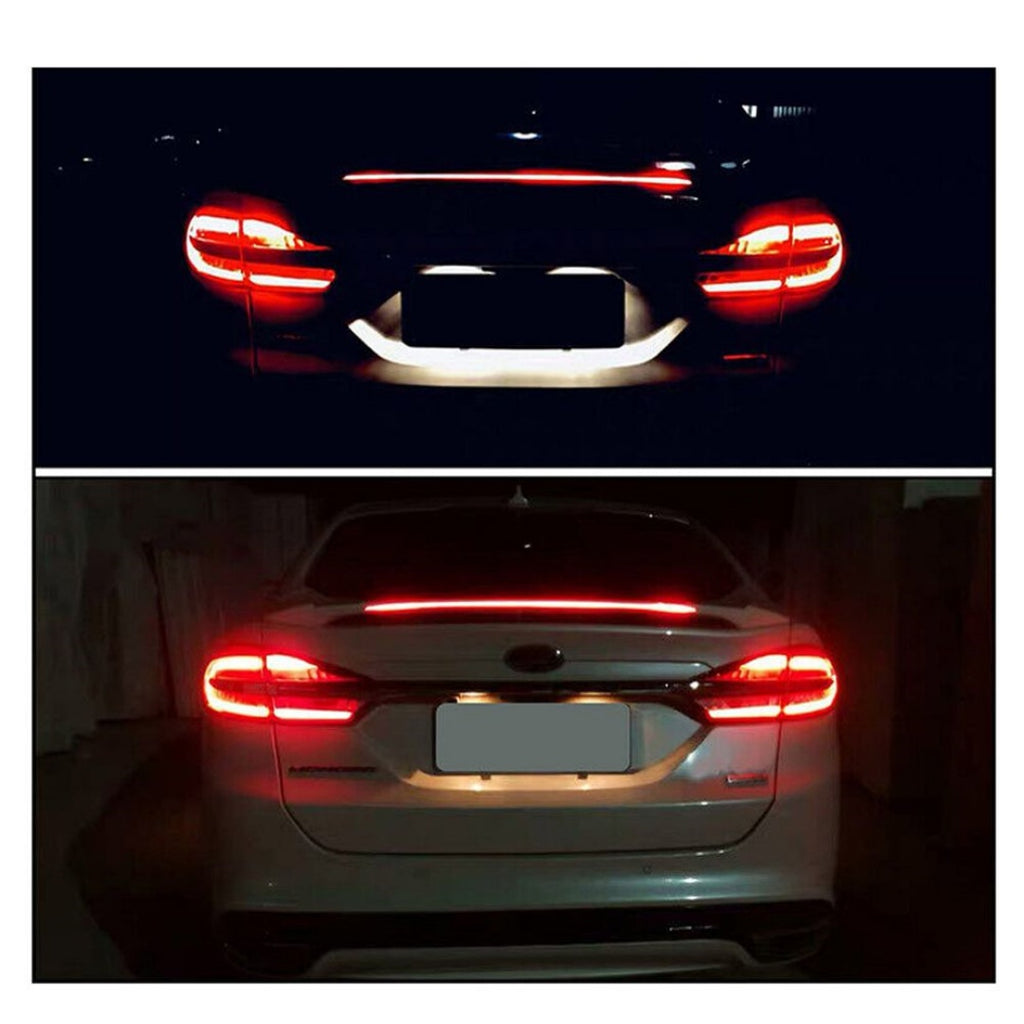 Convient 13-20 Ford Fusion Long LED Style Gloss Black Arrière Trunk Spoiler Wing - ABS