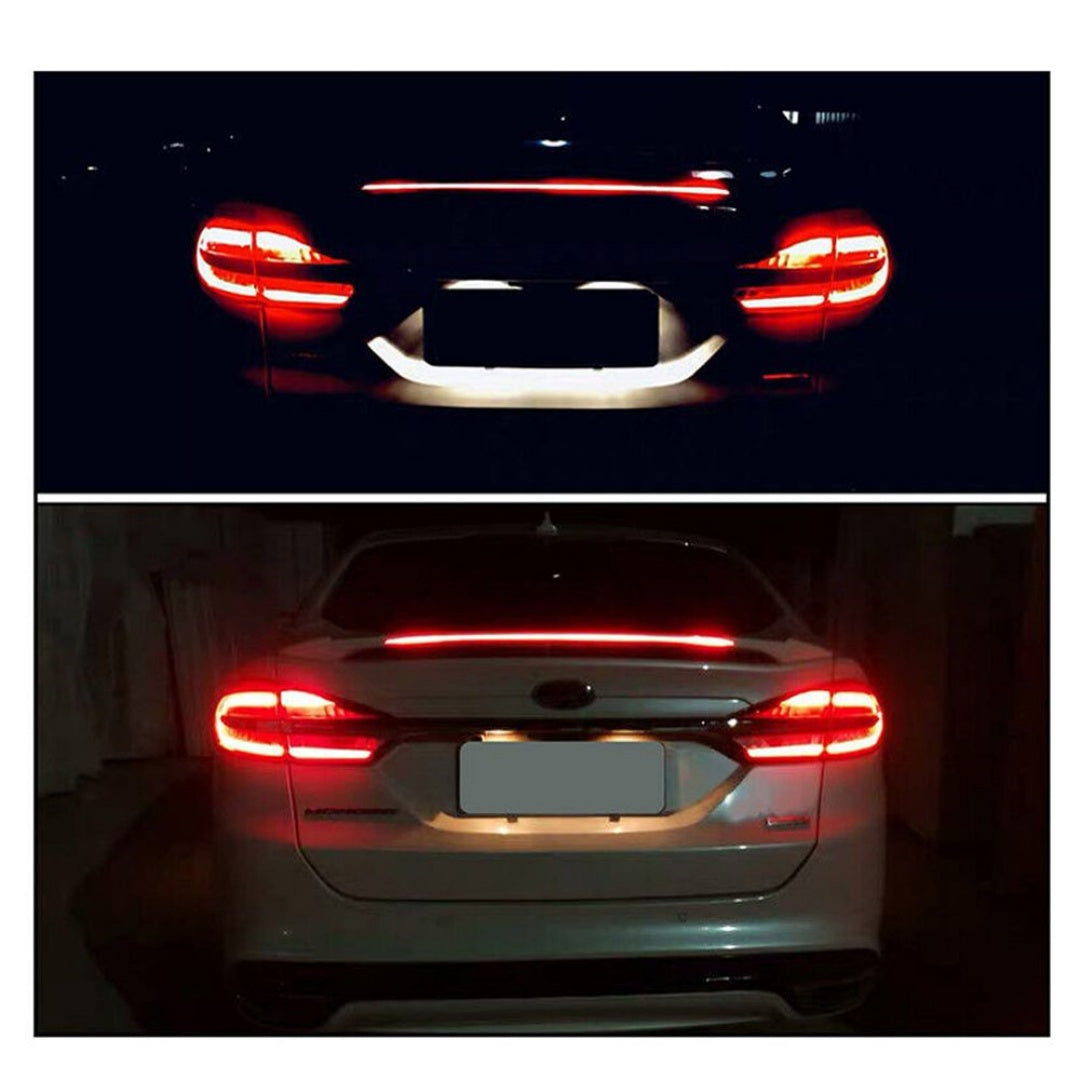 Convient 13-20 Ford Fusion Long LED Style Gloss Black Arrière Trunk Spoiler Wing - ABS