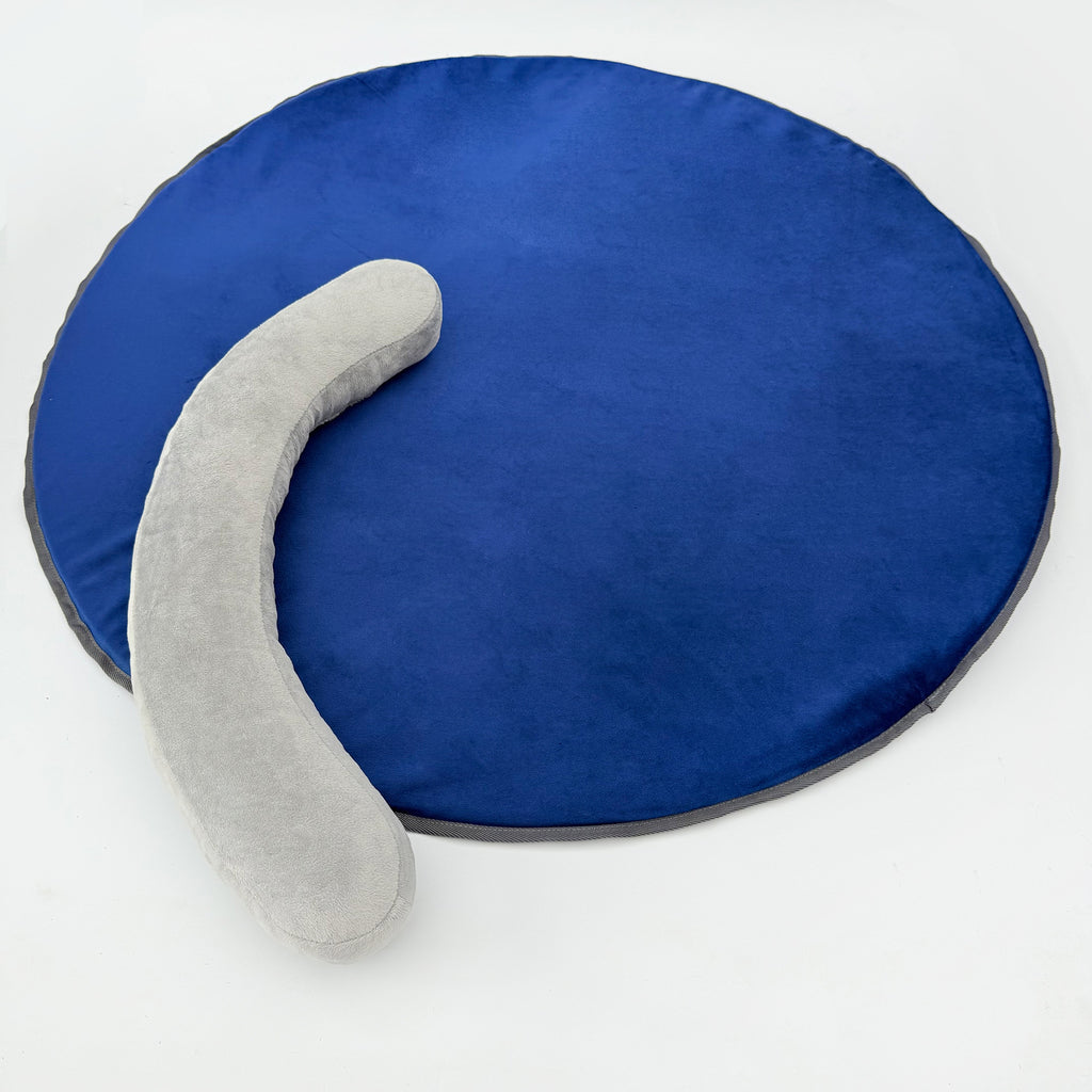 Matelas rond pour chien de chien doux et confortable Détachable Mobile Oreiller Dirt Resist