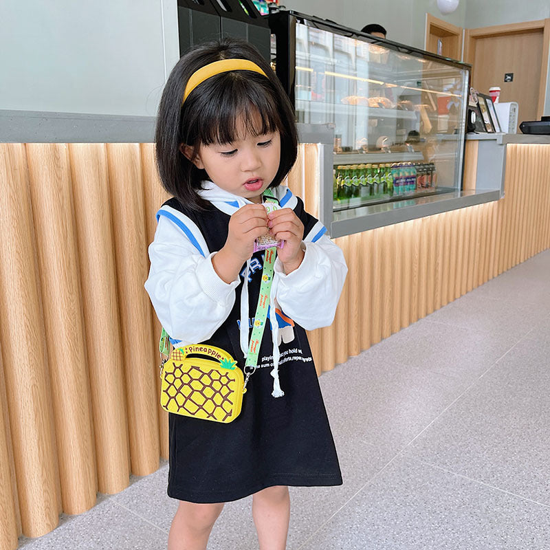 Silicone Changement pour les enfants Sac à bandoulière à donut de fruits