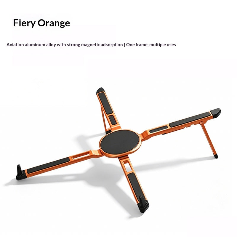 Support portable de téléphone en aluminium magnétique multifonctionnel
