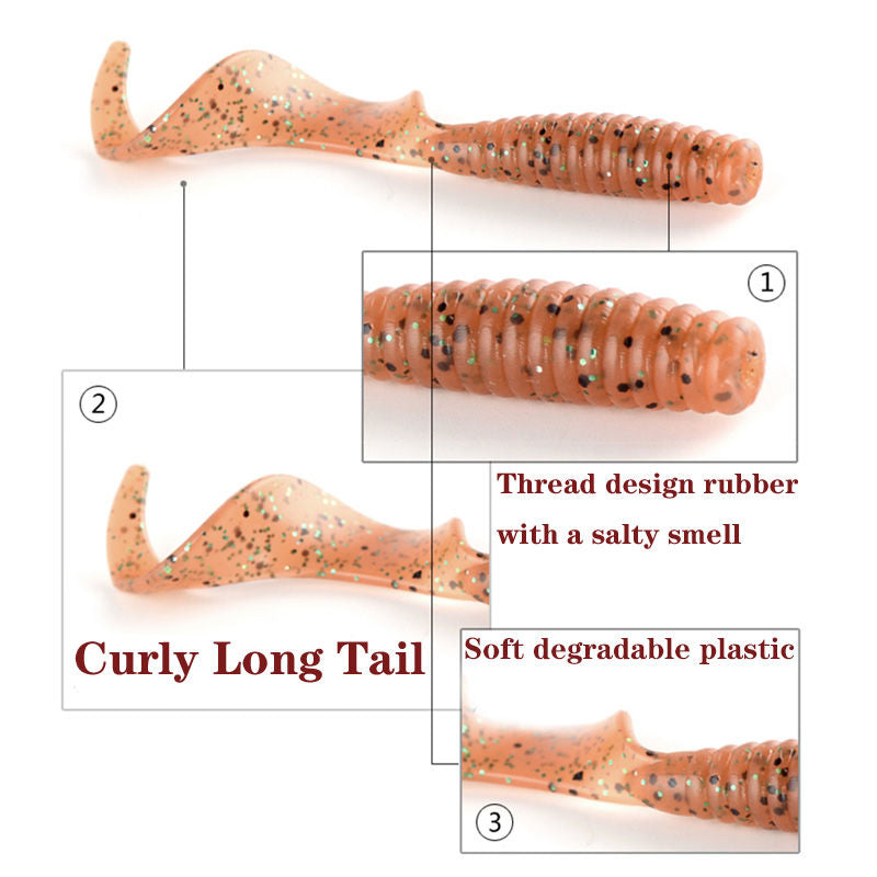 Crochet de queue de queue en boucle de poisson doux