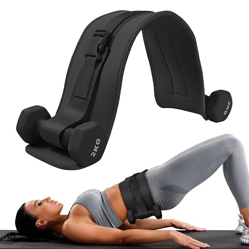 Yoga Dumbbell Waist and Glute Bridge Assist Band avec un design antidérapant