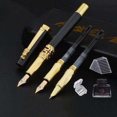 Pen immortal étudiant pratique Calligraphie stylo dur de remplacement encre Sac coffret cadeau