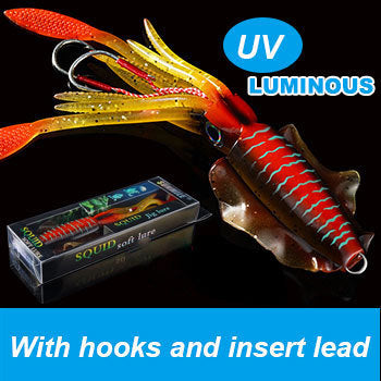Lure de pêche au calmar bionique UV de haute mer
