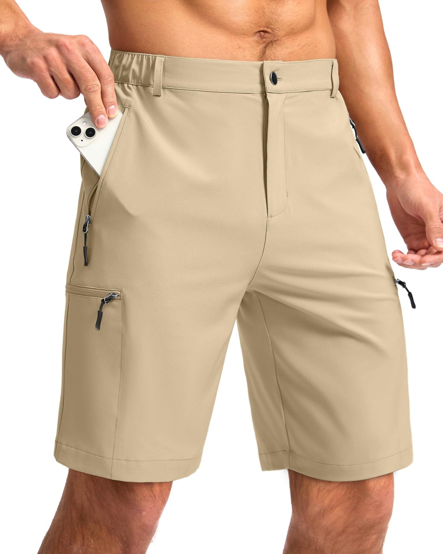 Hot-Selling hommes Quick-Dry Respirant Sports de plein air Travail Casual Short avec Poc multiple