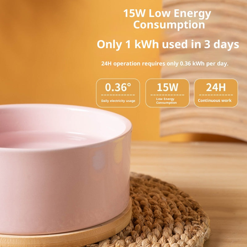 Température constante Chat Céramique Animaux Chauffage Boire Bowl