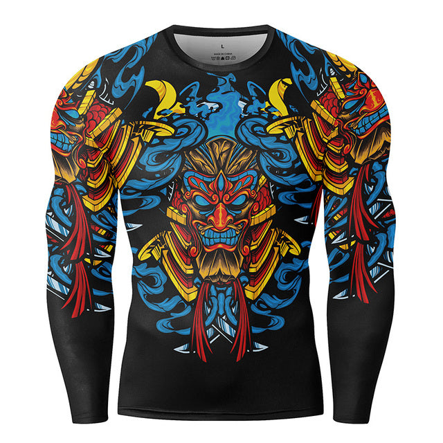 Manches longues personnalisées 3D Printed Crew