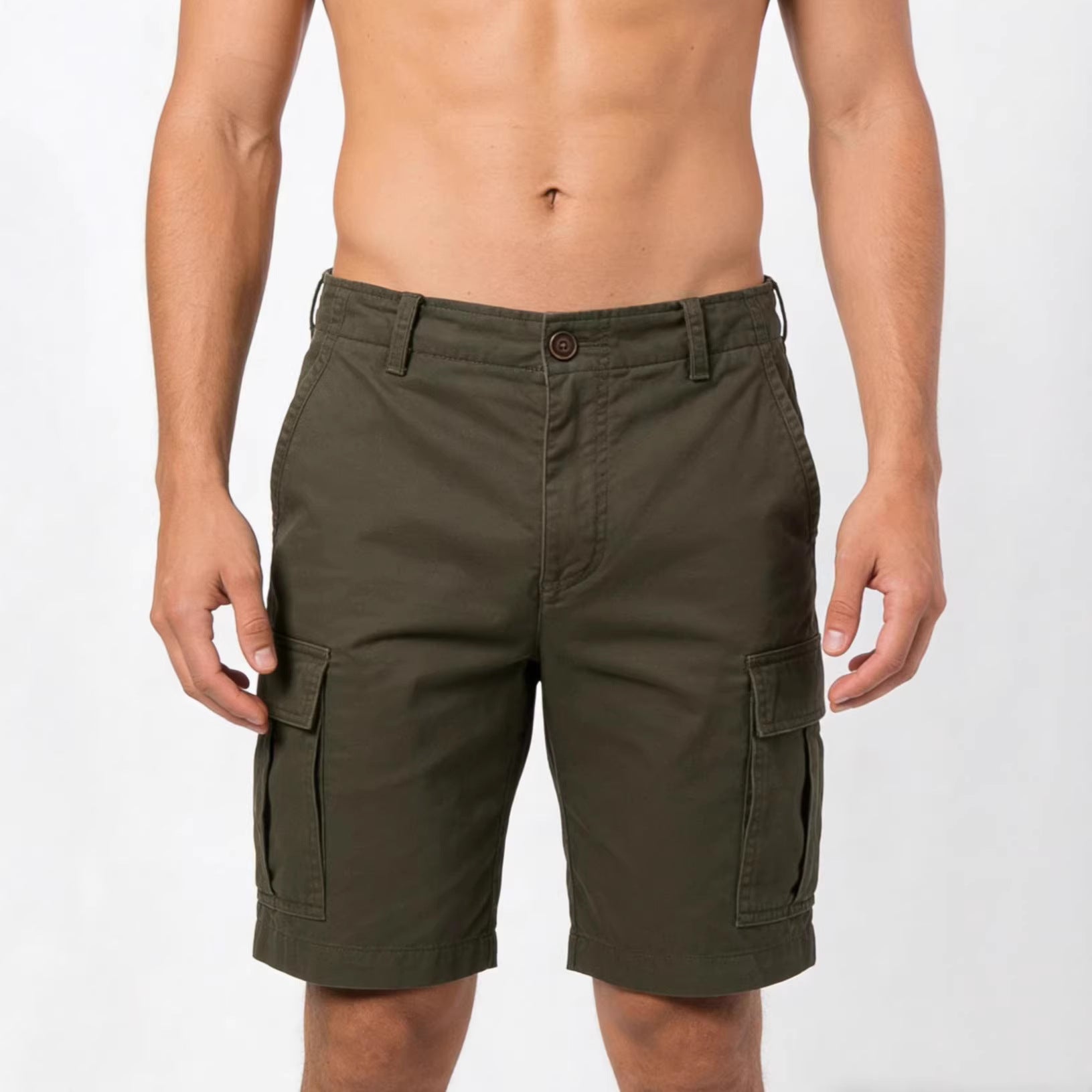 Short casual en couleur solide pour hommes