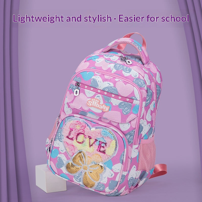 Sac d'école Cat Cartoon Cartoon Cat pour enfants