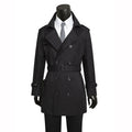 Trench Coat Slim-Fit Plus-Tize Anglais Style Hommes porter pour printemps et automne affaires Casu