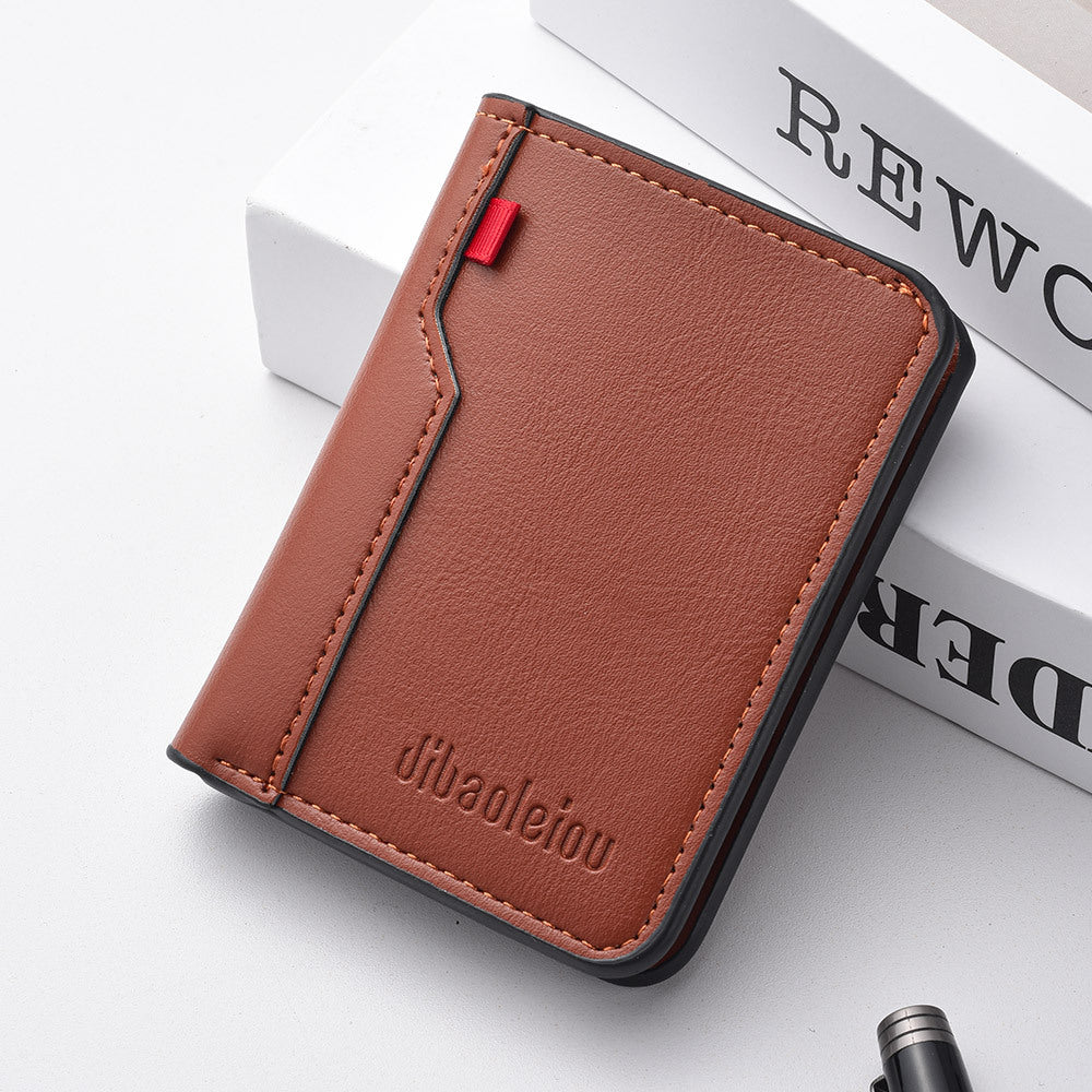 Portefeuille vertical pour hommes
