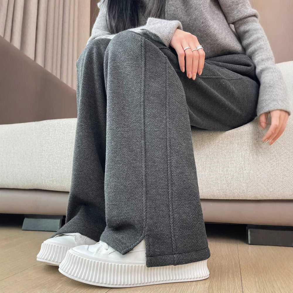 Pantalons d'automne d'hiver de laine Pantalons de banane