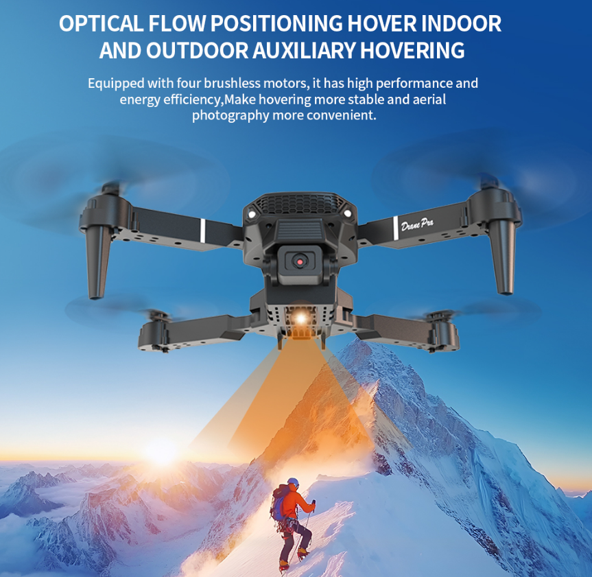 E99 Drone double batterie avec écran