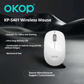 S401 Souris sans fil Silent Portable 2.4G Souris pour ordinateur portable de bureau pour l'utilisation de bureau de jeux Long B