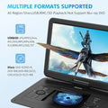 Lecteur DVD portable de 17.9" avec écran pivotant HD de 15.6"