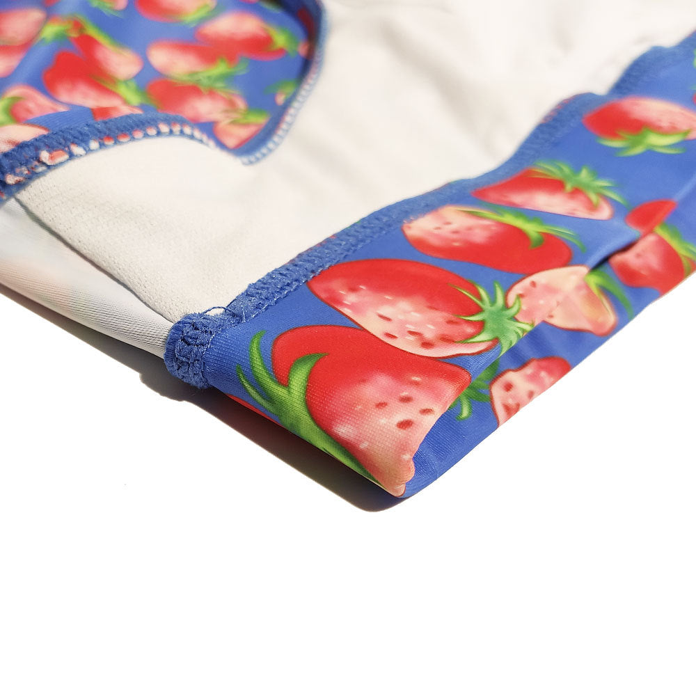 Slips de fraise sexy et ludique pour hommes
