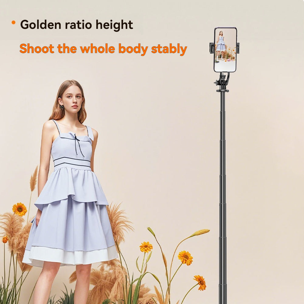 Trépied en bâton de selfie avec lumière de remplissage